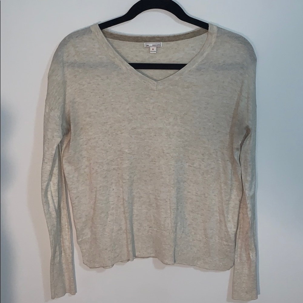 Cream-colored GAP sweater